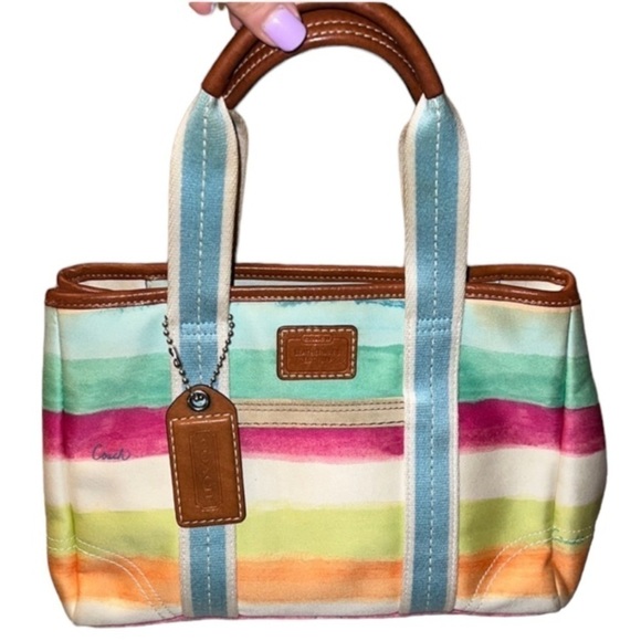 Coach Handbags - Coach Hamptons Water Color Small Handbag